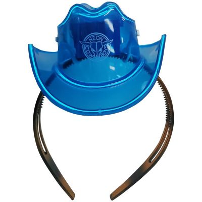 NEON COWBOY Mini Blue Lighting Hat Cowgirl Image 1