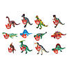 Neon Dinosaur Valentine Exchanges with Card for 24 Image 1
