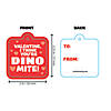 Neon Dinosaur Valentine Exchanges with Card for 24 Image 1