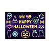 Neon Lights Backdrop Halloween Decoration - 3 Pc. Image 1