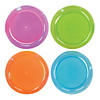 Neon Plastic Dinner Plates - 20 Ct. Image 1
