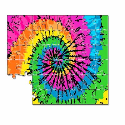 Neon Tie Die 46 Piece Jigsaw Puzzle Image 1