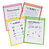 Neon Top-Loading Dry Erase Pockets - 12 Pc. Image 1
