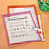 Neon Top-Loading Dry Erase Pockets - 12 Pc. Image 3
