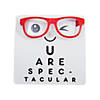 Nerdy Clear Lens Glasses Valentine Exchanges with Card for 12 Image 1