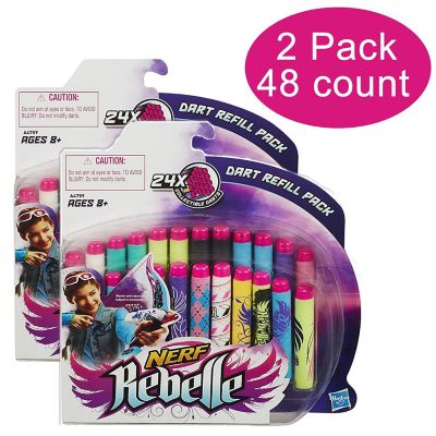 Nerf Rebelle Secrets &amp; Spies Dart Refill 24-Pack for Blasters Hasbro Image 1
