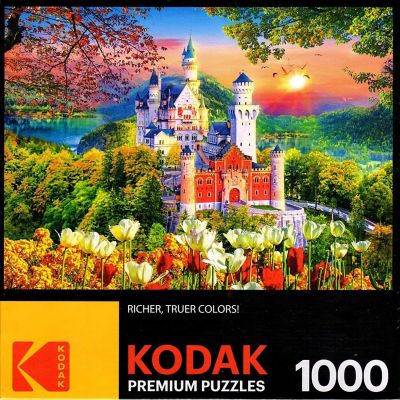 Neuschwanstein Medieval Castle Germany 1000 Piece Kodak Premium Jigsaw Puzzle Image 1