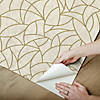 Neutral and Gold Modern Crescent Moon Peel and Stick Wallpaper Image 4