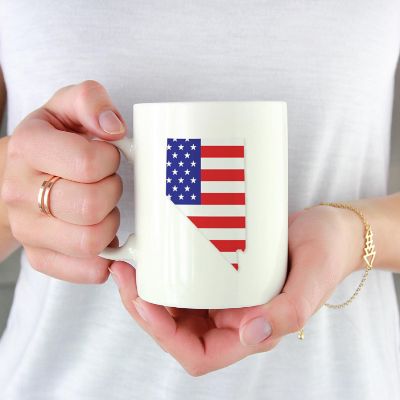 Nevada US Flag Ceramic Mug Image 1