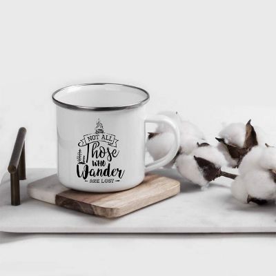 Never Stop Wonder Metal Camping Mug Image 1
