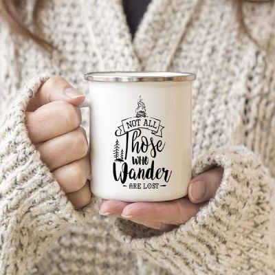 Never Stop Wonder Metal Camping Mug Image 1