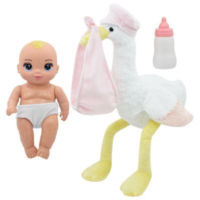 New Adventures: Magic Nursery: 8" Special Delivery Set - Pink Image 1