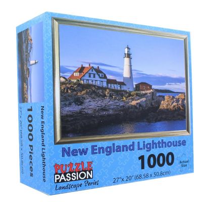 New England Lighthouse 1000 Piece Landscape Jigsaw Puzzle Image 1
