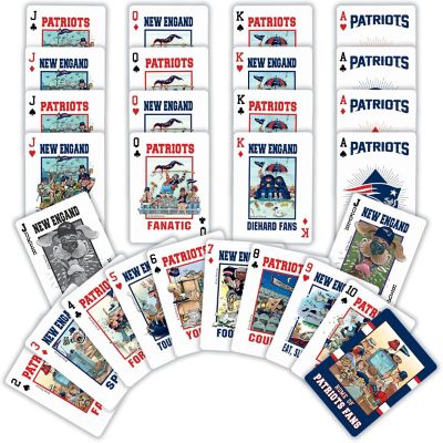 New England Patriots Fan Deck Playing Cards - 54 Card Deck Image 2