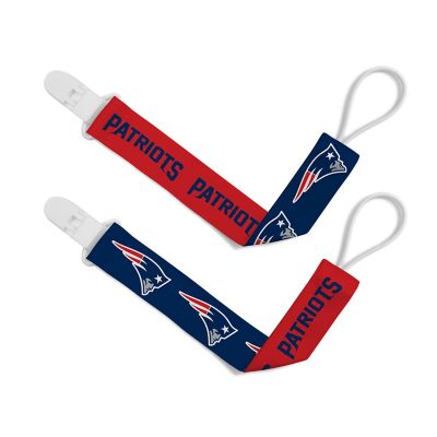 New England Patriots - Pacifier Clip 2-Pack Image 1