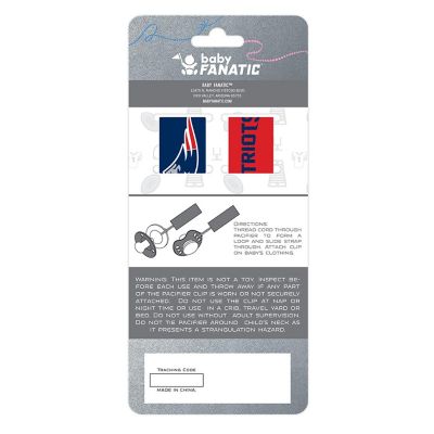 New England Patriots - Pacifier Clip 2-Pack Image 3