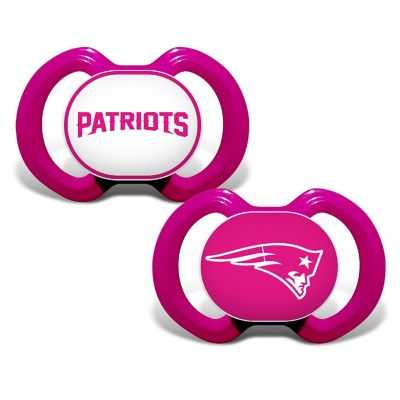 New England Patriots - Pink Pacifier 2-Pack Image 1