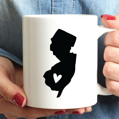 New Jersey State Heart Ceramic Mug Image 1