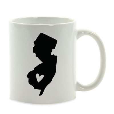 New Jersey State Heart Ceramic Mug Image 2