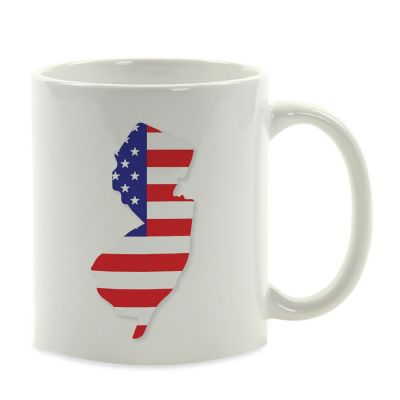 New Jersey US Flag Ceramic Mug Image 2