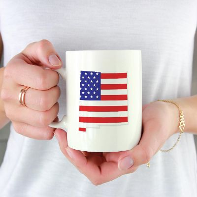 New Mexico US Flag Ceramic Mug Image 1