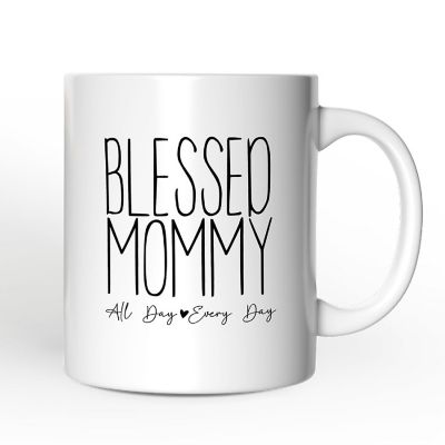 New Mom Mug, Blessed Mommy Gift Image 1