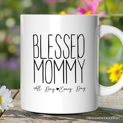 New Mom Mug, Blessed Mommy Gift Image 2