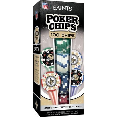 New Orleans Saints 100 Piece Poker Chips Image 1