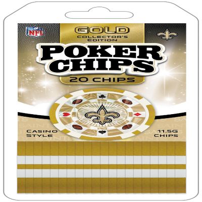 New Orleans Saints 20 Piece Poker Chips Image 1