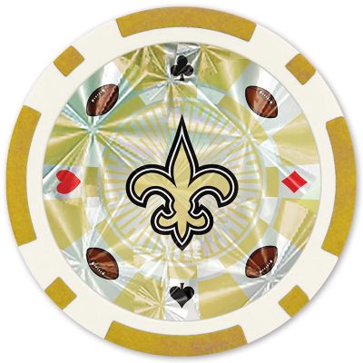 New Orleans Saints 20 Piece Poker Chips Image 2