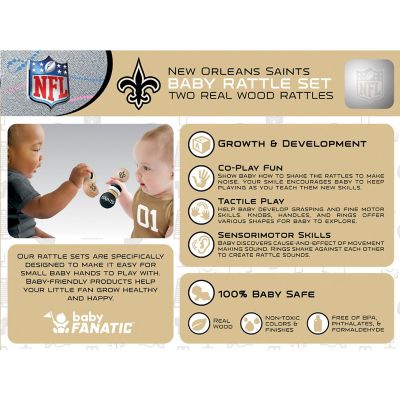 New Orleans Saints - Baby Rattles 2-Pack Image 3