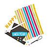 New Year&#8217;s Glitter Hanging Sign Craft Kit - Makes 12 Image 1
