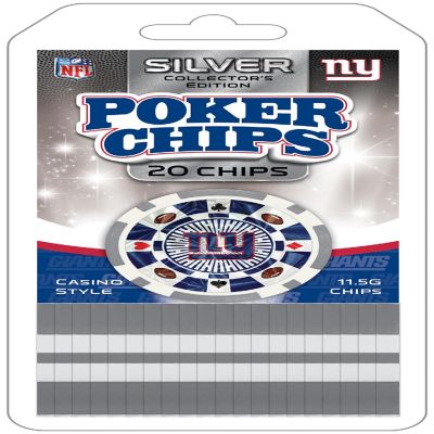 New York Giants 20 Piece Poker Chips Image 1