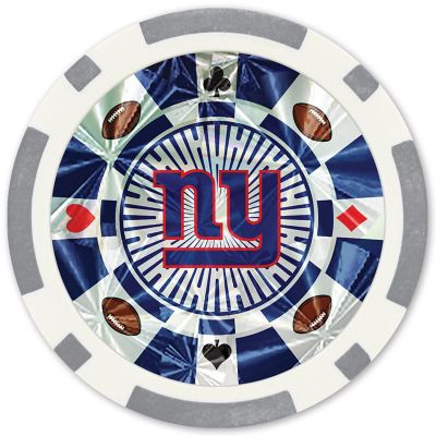 New York Giants 20 Piece Poker Chips Image 2