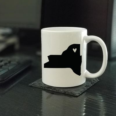 New York State Heart Ceramic Mug Image 1