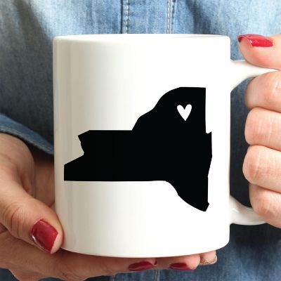 New York State Heart Ceramic Mug Image 1