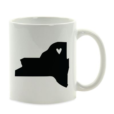 New York State Heart Ceramic Mug Image 2