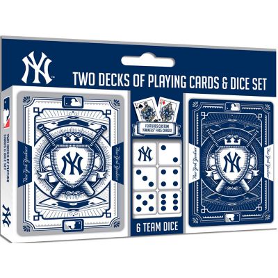 New York Yankees MLB 2-Pack Playing cards &amp; Dice set Image 1