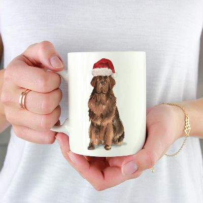 Newfoundland Santa Hat Ceramic Mug Image 1