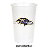 Nfl Baltimore Ravens Plastic Cups - 24 Ct. Image 1