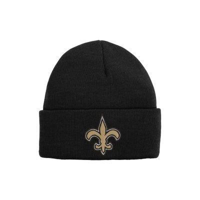 NFL Beanie - New Orleans Saints, Black, Cuffed Image 1