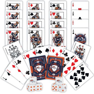NFL Denver Broncos 2-Pack Playing cards &amp; Dice set Image 2