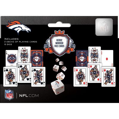 NFL Denver Broncos 2-Pack Playing cards &amp; Dice set Image 3