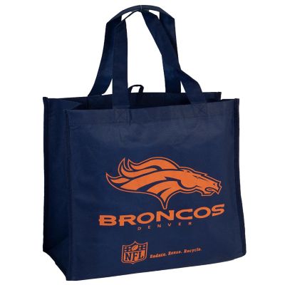 NFL Denver Broncos  Reusable Tote Grocery Tote Shopping Bag 2 Piece Image 2