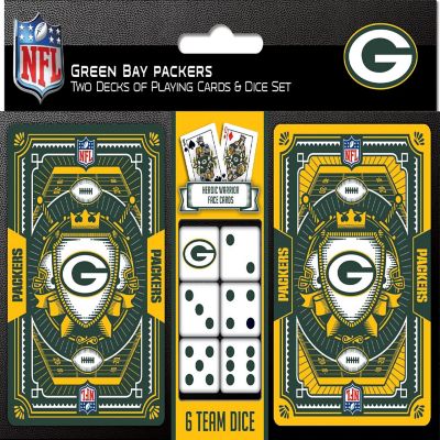 NFL Green Bay Packers 2-Pack Playing cards & Dice set Image 1