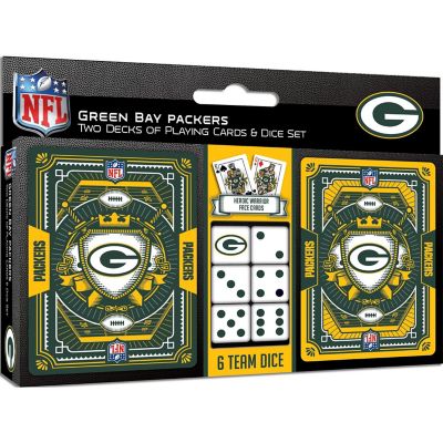 NFL Green Bay Packers 2-Pack Playing cards & Dice set Image 1