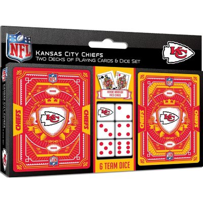 NFL Kansas City Chiefs 2-Pack Playing cards & Dice set Image 1