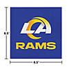 Nfl Los Angeles Rams Paper Plate And Napkin Party Kit Image 4