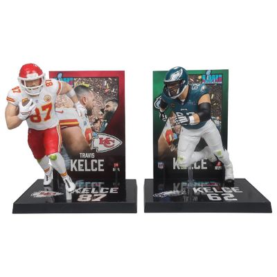 NFL McFarlane Figure Set Travis Kelce &amp; Jason Kelce Image 1