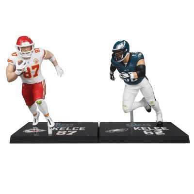 NFL McFarlane Figure Set Travis Kelce &amp; Jason Kelce Image 3